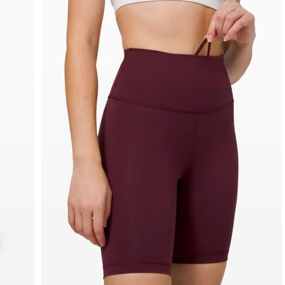 Lululemon Wunder Train High Rise Short 8" Cassis Size 4 - Picture 1 of 7